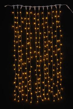 yellow christmas lights